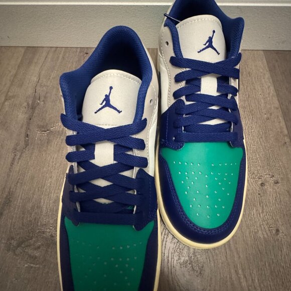 💙🔥 Air Jordan 1 Low “Aquatone” | Men’s 7.5 | NEW IN BOX 🔥💙 - Picture 7 of 12